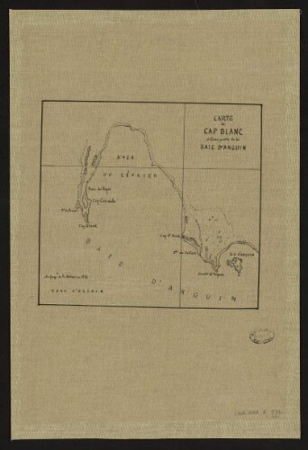 [Copie de] Carte du Cap Blanc et d'une partie de la baie d'Arguin