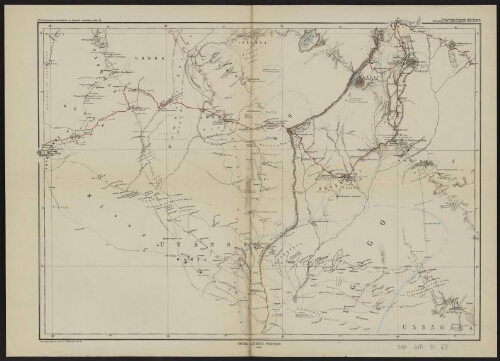 [Originalkarte des nördlichen Deutsch-Ostafrika für das Deutsche-Antisklaverei-Komite]