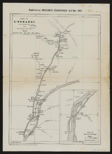 Carte de l'Oubangi, 10 décembre 1886