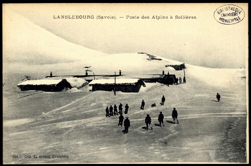 Lanslebourg (Savoie). Poste des alpins à Sollières