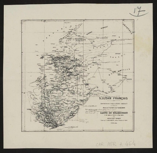 [Réduction de] Soudan français. Expédition Gallieni, 1886-1887. Mission du Dr Tautain et du Cne Quiquandon…