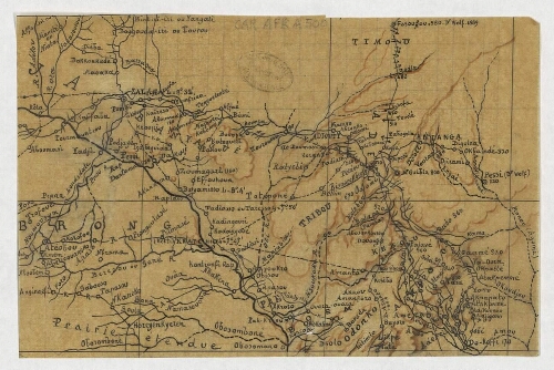 [Carte de la région entre Ouagadougou et Abomey]