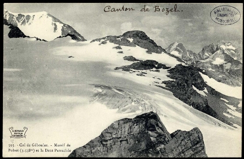Col de Géboulaz. Massif de Polset et la Dent Parrachée