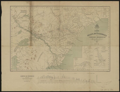 Carta do delta do Zambeze e terrenos adjacentes
