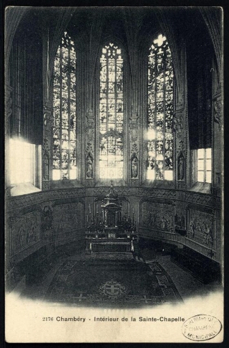 Chambéry. Intérieur de la Sainte-Chapelle