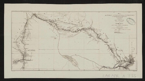 Route der Pogge-Wissmann'schen Expedition von Malanshe bis zum Tanganika-See