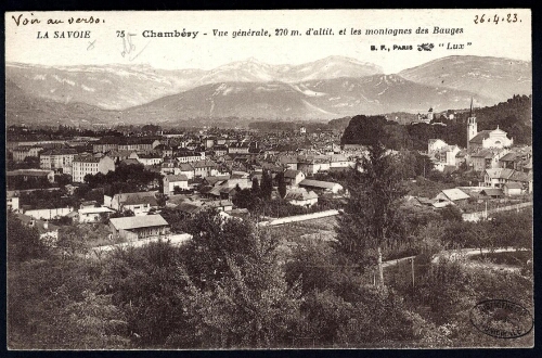 Chambéry. Les montagnes des Bauges