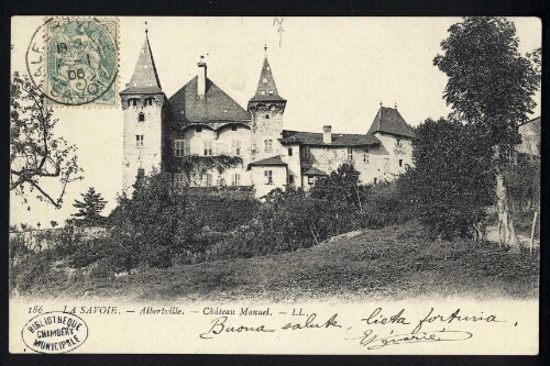La Savoie. Albertville. Château Manuel