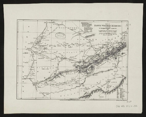 Map of south western Morocco illustrating Mr Joseph Thomson's journeys, 1888,…
