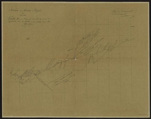 Itinéraire de Ghadâmès à Tripoli . Feuille II, comprend la route de Tripoli au douâr des Siaân du 18 au 20 septembre 1860 de Mâtrès à une gueràa dans la Mamâda