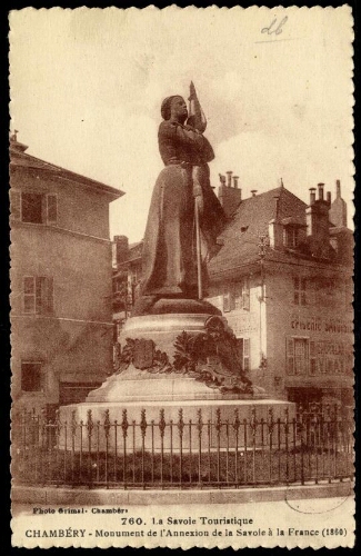 Chambéry. Monument de l'Annexion de la Savoie à la France
