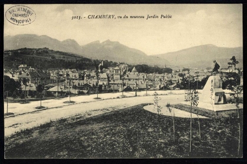 Chambéry, vu du nouveau Jardin Public
