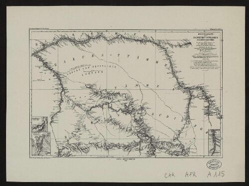 Originalkarte des Sankuru-Stromes und seiner Nebenflüsse