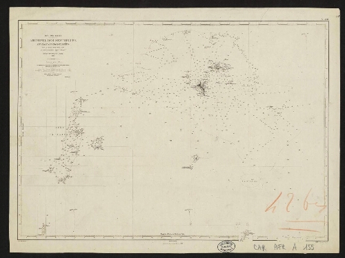 Mer des Indes, archipel des Seychelles et îles environnantes d'après des travaux exécutés de 1752 à 1874 par divers navigateurs anglais et français arine