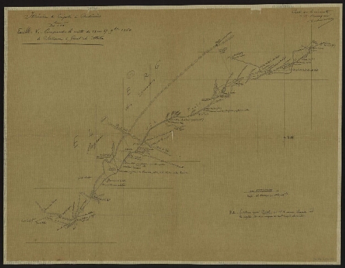 Itinéraire de Tripoli à Ghadâmès . Feuille V, Comprend la route du 23 au 29 9bre[novembre] 1860, de Sinâoun à Gârat el Attâba