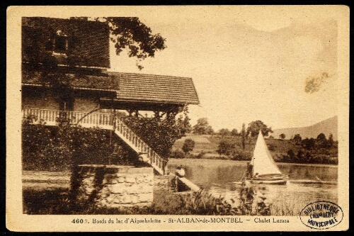 Bords du lac d'Aiguebelette. St-Alban-de-Montbel. Chalet Luzara