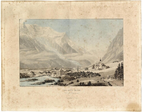 Le Mont Blanc, vu de Chamouni