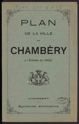 Plan de la ville de Chambéry (bis)