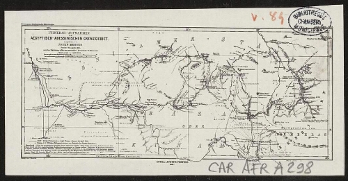Itinerar-Aufnahmen im Aegyptisch-Abessinischen Grenzgebiet ausgeführt von Josef Menges, Januar bis April 1881