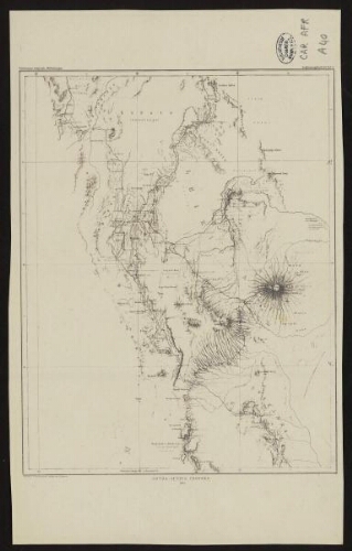 [Original-Routen-Karte von Graf Samuel Telekis Forschungsreise in den Jahren 1887 & 1888]
