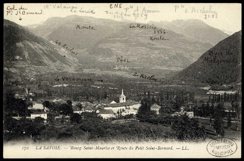 Bourg Saint-Maurice et route du Petit Saint-Bernard