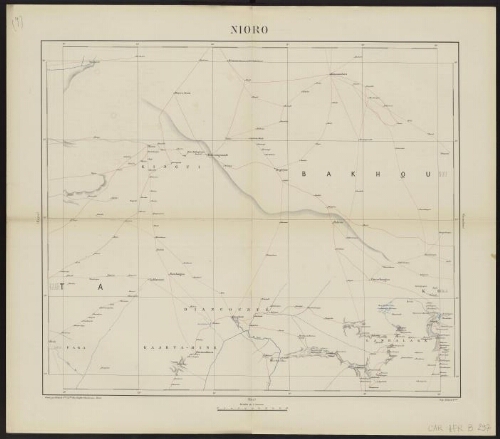 [Carte. Etat-major du Soudan français, campagnes 1886-87, 1887-88, Mr Gallieni L[ieutenan]t Colonel d'Inf[anter]ie de Marine étant commandant supérieur], Nioro