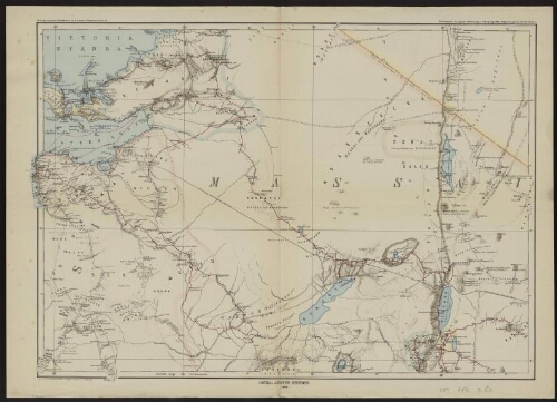 [Originalkarte des nördlichen Deutsch-Ostafrika für das Deutsche-Antisklaverei-Komite]