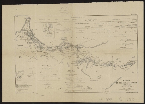 Itinéraire de Telemsân à Melîla par H. Duveyrier, 31 mai - 10 juin 1886