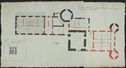 Plan du 3e étage du chateau Bayard…