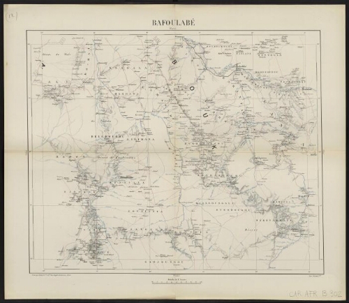 [Carte. Etat-major du Soudan français, campagnes 1886-87, 1887-88, Mr Gallieni L[ieutenan]t Colonel d'Inf[anter]ie de Marine étant commandant supérieur], Bafoulabé