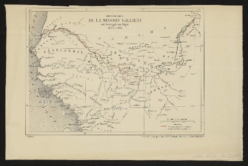 Itinéraire de la mission Gallieni du Sénégal au Niger, 1880-1881
