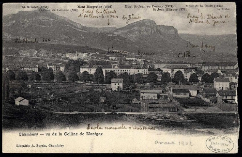Chambéry. Vu de la Colline de Montgex