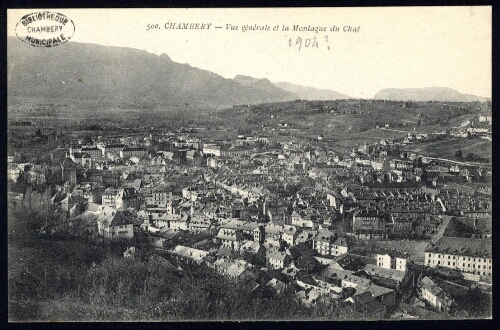 Chambéry et la Montagne du Chat