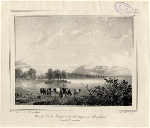 Vue du lac du Bourget
