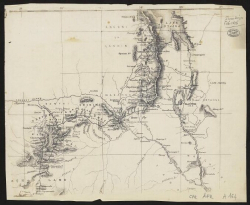 [Carte de la région située au sud du lac Malawi]