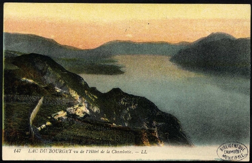 Lac du Bourget vu de l'Hôtel de la Chambotte