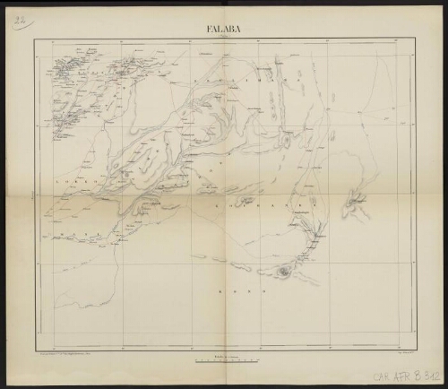 [Carte. Etat-major du Soudan français, campagnes 1886-87, 1887-88, Mr Gallieni L[ieutenan]t Colonel d'Inf[anter]ie de Marine étant commandant supérieur], Falaba