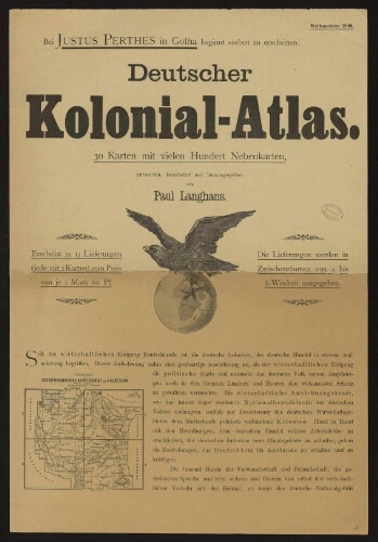 Deutscher Kolonial-Atlas / von Paul Langhans
