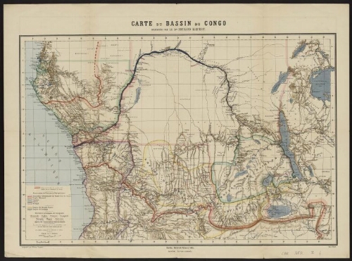 Carte du bassin du Congo