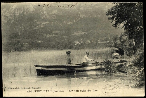 Aiguebelette (Savoie). Un joli coin du lac