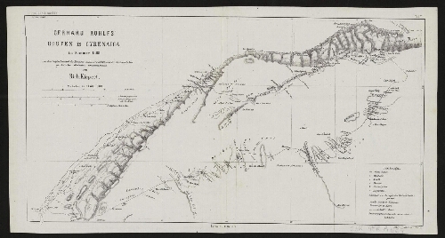 Gerhard Rohlfs' Routen in Cyrenaica im Sommer 1869…
