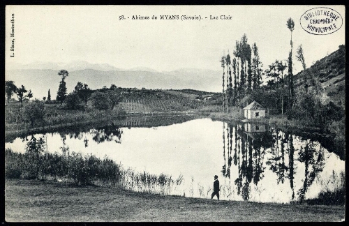 Abimes de Myans (Savoie). Lac Clair