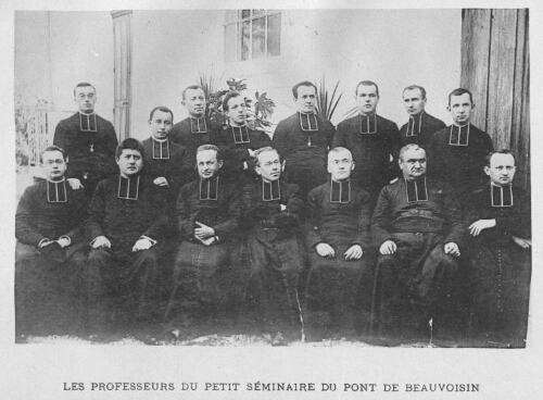 Les professeurs du Petit Séminaire du Pont de Beauvoisin