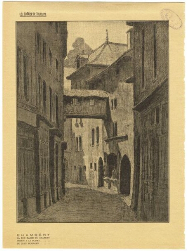 Chambéry, la rue basse du château