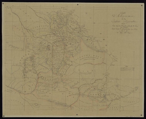Carte d'Abyssinie et des contrées adjacentes dressée partie d'après des observations faites sur les lieux par l'auteur, partie d'après les informations prises dans le pays en 1809 et 1810