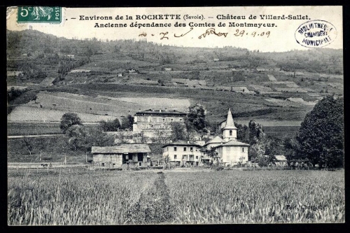 Environs de la Rochette, Savoie. Château de Villard-Sallet