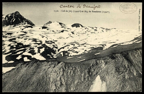 Col du Joly (1999 m) et Aig de Roselette (2390 m)