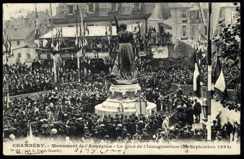 Chambéry. Monument de l'Annexion