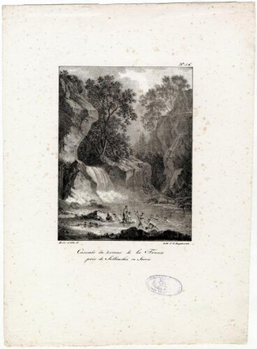 Cascade du torrent de la Frasse près de Sallanches en Savoie