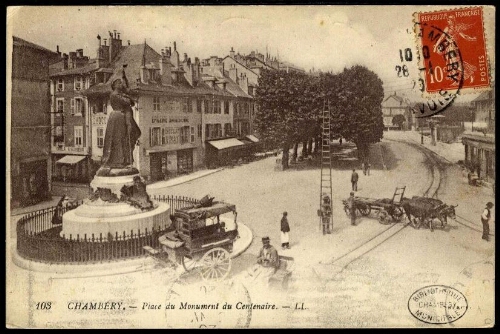 Chambéry. Place du Monument du Centenaire